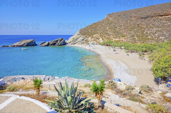 Agios Nikolaos beach, Agali, Folegandros Island, Cyclades Islands, Greece, Europe