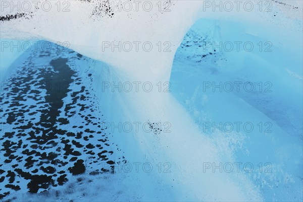 Tunnel in the ice, Fox Glacier, Westland National Park, South West New Zealand World Heritage Site,