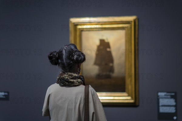 Anniversary exhibition on Caspar David Friedrich at the Albertinum. The painting Sailing Ship in