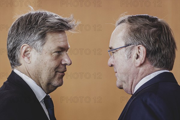 (L-R) Robert Habeck (Alliance 90/The Greens), Federal Minister for Economic Affairs and Climate