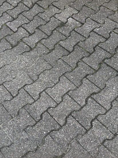 Paving stones Interlocking paving stones Functional stones on car park Pavement Footpath, Germany,