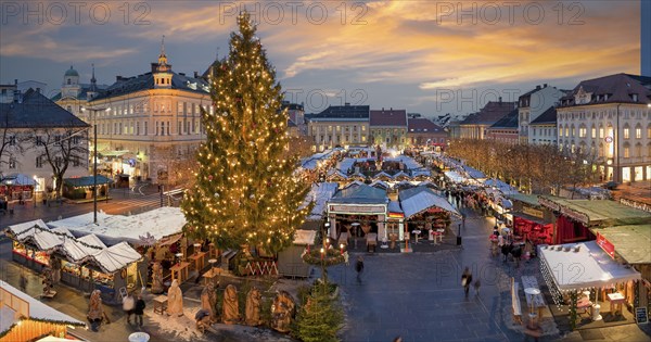 Christmas market Abendrot Klagenfurt Austria