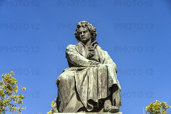 The Beethoven monument on Beethovenplatz, Vienna, Austria, Europe