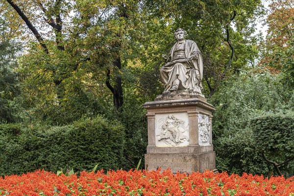 Franz Schubert monument in the Stadtpark in Vienna, Austria, Europe