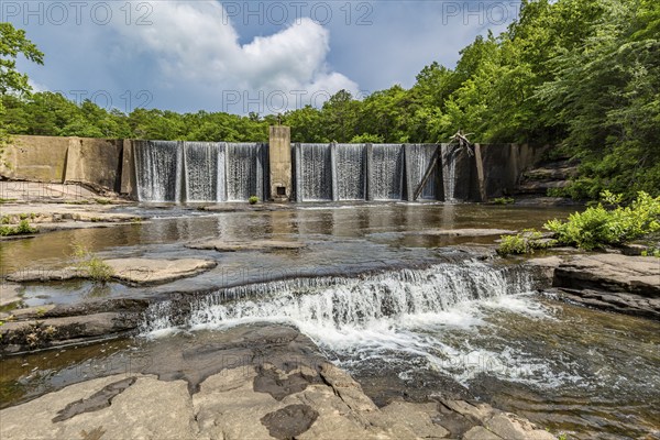 A. A. Miller dam on the Little River at Desoto State park near Mentone, Alabama