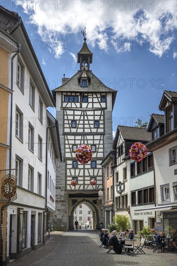 The Schnetztor, historic city gate in Hussenstraße in the old town centre of Constance, Constance