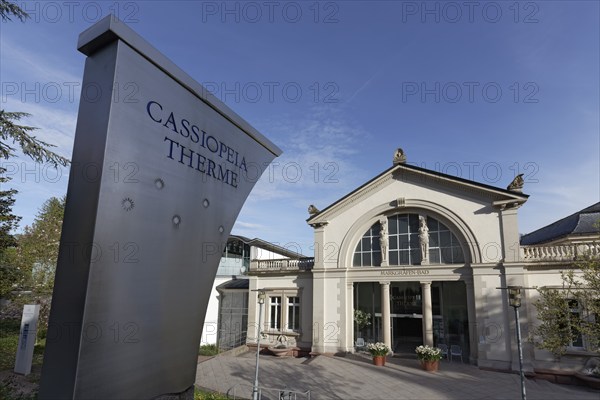 Margrave Spa Cassiopeia Therme, neoclassical building, spa town Badenweiler, Black Forest,