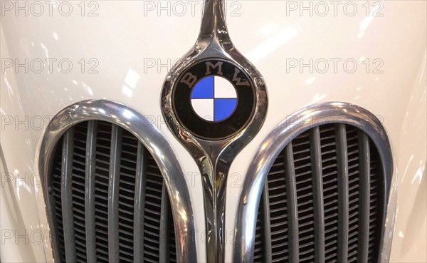 Radiator grille of the BMW 319/1 Roadster. Techno Classica is the trade fair for vintage, classic