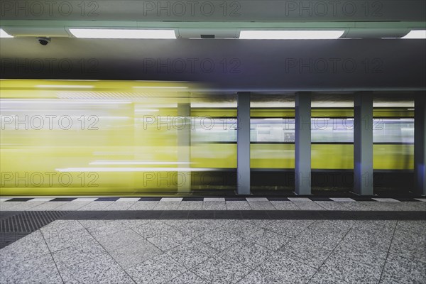 The underground line 7 runs at Bismarckstraße in Charlottenburg in Berlin, 27 February 2024.