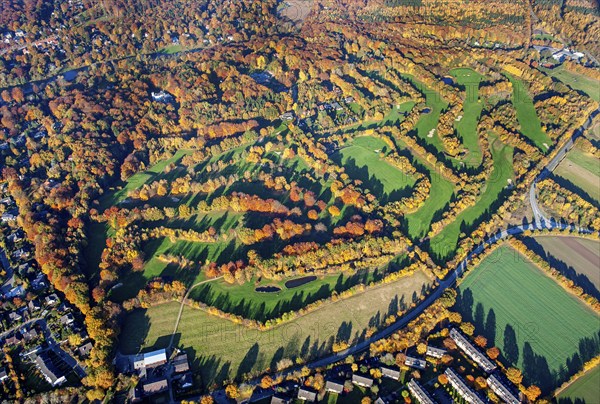 Wentorf-Reinbeker Golf Club, 18 hole, golf course, Sachsenwaldes, golf, sport, forest, autumn,