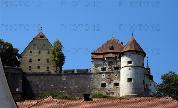 Hellenstein Castle fortress seen from the old town, Heidenheim an der Brenz, Baden-Württemberg,