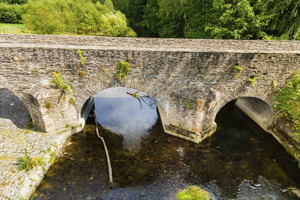 Old Mulde Bridge Stone Bridge Built in 1501 Next to the normal village road, hikers and cyclists