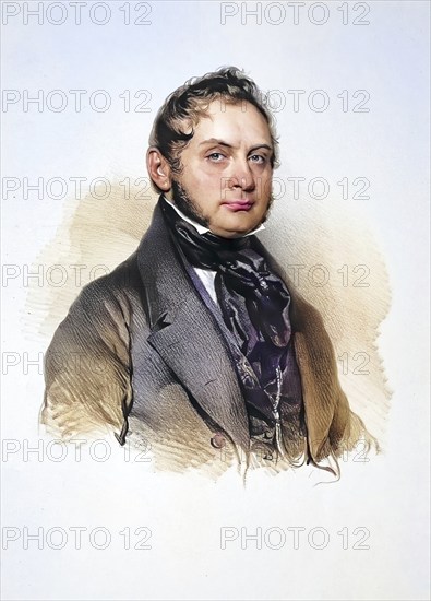 Moritz Karl Wilhelm Graf von Strachwitz (1822-1847), German poet, Historical, digitally restored