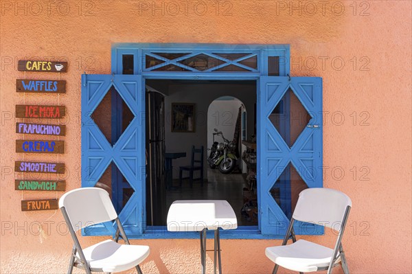 Mexico, Cancun, Colorful streets cafes, restaurants and scenic beaches of the Island Isla Mujeres,