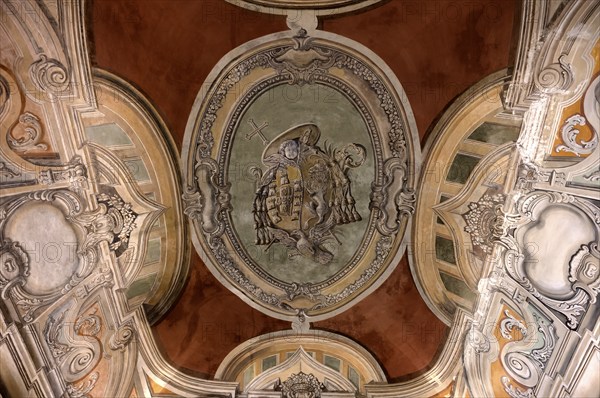 Ceiling painting, cloister, Hieronymite monastery Mosteiro dos Jerónimos, also known as Mosteiro de