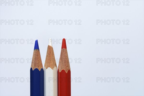 Coloured pencils in the national colours of France, national colour