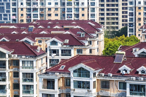 Property Residential buildings as an issue Property crisis Economy in Shanghai, China, Asia