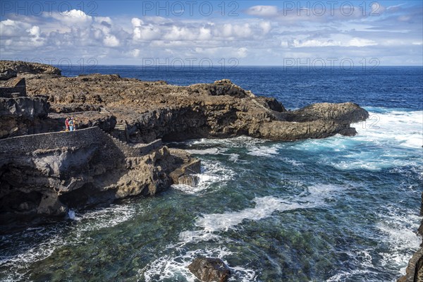 Natural bay near Charco Manso, El Hierro, Canary Islands, Spain, Europe