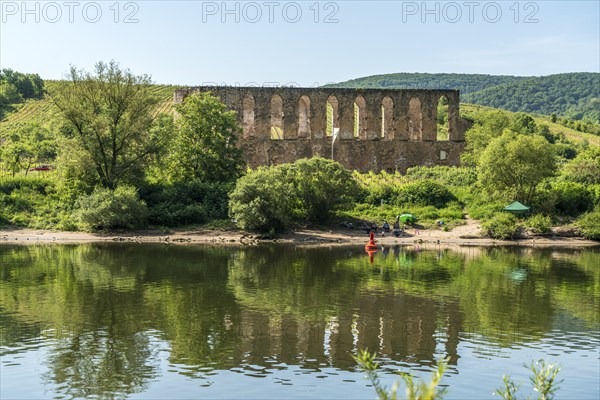 The ruins of Stuben Monastery near Bremm on the Moselle, Rhineland-Palatinate, Germany, Europe