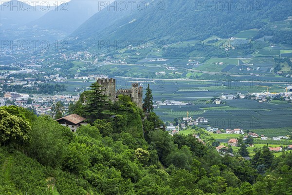 The Brunnenburg below Castle Tyrol, home of the de Rachewiltz family and the Ezra Pound Literature