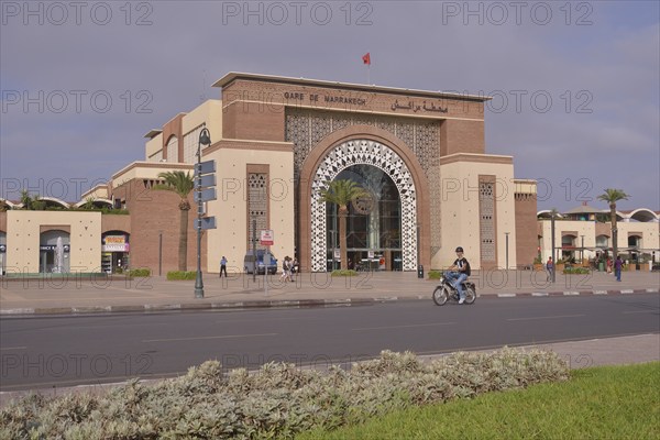 Gare de Marrakech, railway station, Marrakesh, Marrakesh-Tensift-El Haouz region, Morocco, Africa