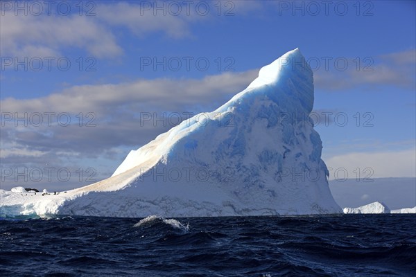 Iceberg, Weddell Sea, in blue water, Antarctica
