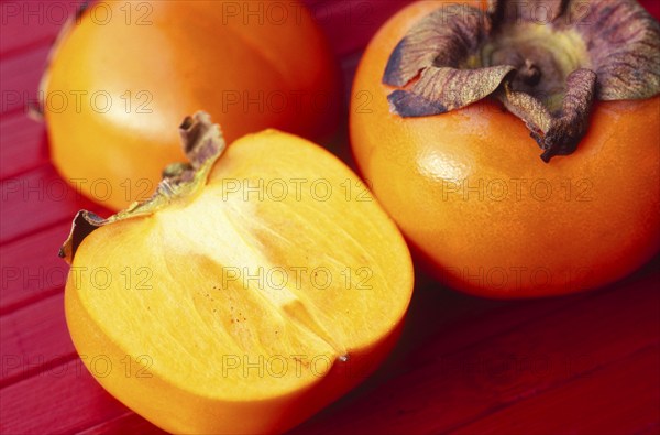Persimmon, Sharon fruit, Japanese persimmon (Diospyros kaki), kaki fig