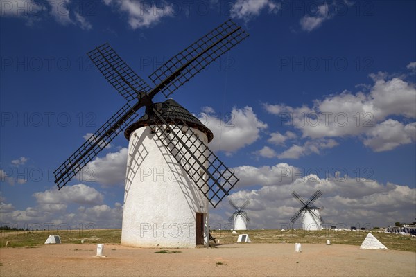 Windmills, Campo de Criptana, Province of Ciudad Real, Castilla-La Mancha, Spain, Europe
