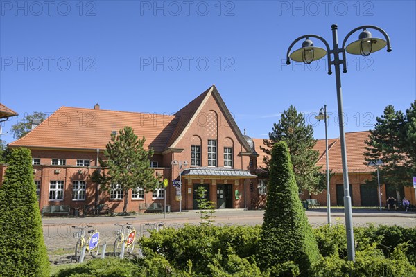 Seebad Heringsdorf railway station, Usedom, Mecklenburg-Vorpommern, Germany, Europe