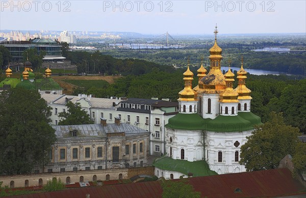 View of the monastery complex of the Kiev Cave Monastery, Holy Assumption Monastery, Pecherskaya