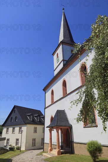 The fortified church Zum Heiligen Geist in Grafengehaig. It is one of the best-preserved and oldest