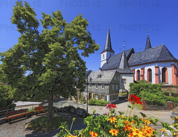 The fortified church Zum Heiligen Geist in Grafengehaig. It is one of the best-preserved and oldest
