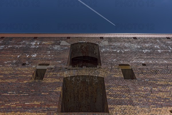 Detail of the masonry of the Congress Hall in the inner courtyard, unfinished National Socialist