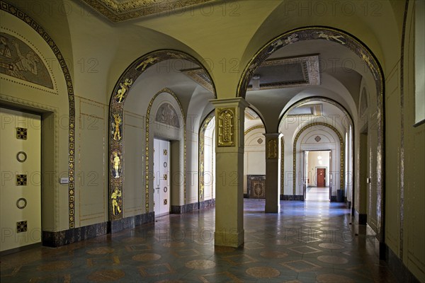 Neues Rathaus, interior view, Wilhelminian palace-like magnificent building in eclectic style,