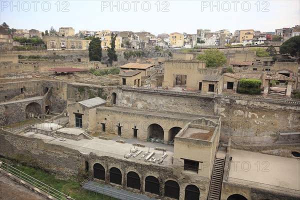 Ruined city of Herculaneum, Campania, Italy, Europe