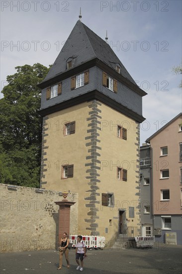 Historic cowherd's defence tower the elephant, fortified tower, tower, Große Rittergasse,