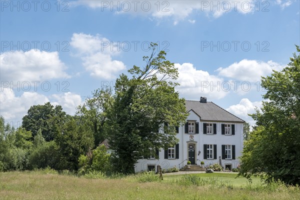 Haus Lohn manor house, early classical aristocratic residence, Südlohn, Borken district,