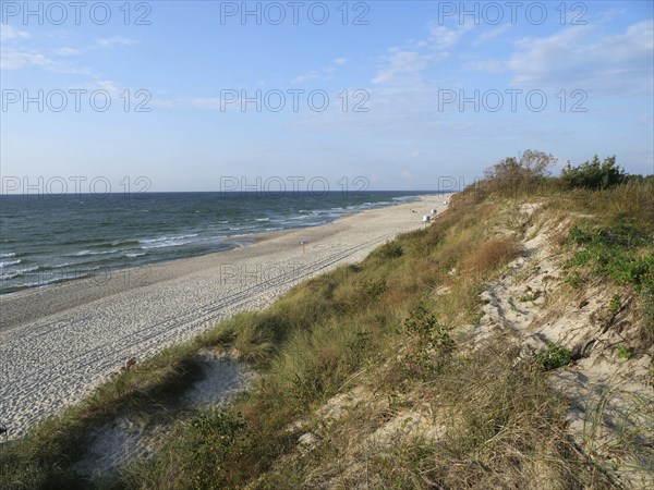 Dunes and beach on the Baltic Sea in the Curonian Spit National Park, Dune, Nida, Curonian Spit,