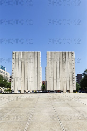 John F. Kennedy Memorial Plaza memorial for JFK in Dallas, USA, North America