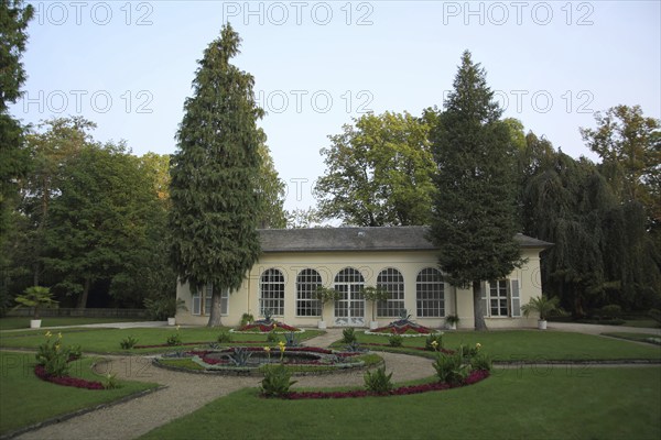 Orangery in Schönbusch Park in Aschaffenburg, Lower Franconia, Franconia, Spessart, Bavaria,