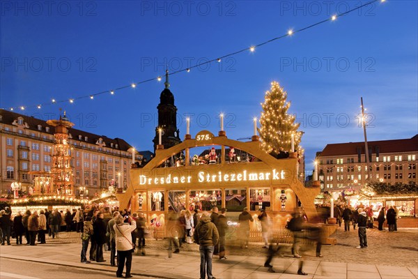 The Striezelmarkt, which has been held since 1434, is the oldest Christmas market in Germany and