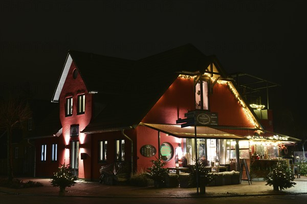 Fish house in St. Peter-Ording, Schleswig-Holstein, Germany, Europe
