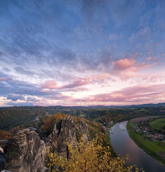 Bastei view in Saxon Switzerland