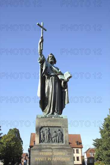 Boniface Monument, Saint, Statue, Monument, Figure, Boniface, Cross, Fulda, Hesse, Germany, Europe