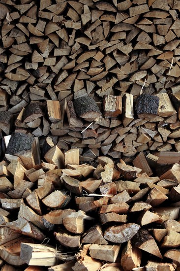Firewood, logs, split