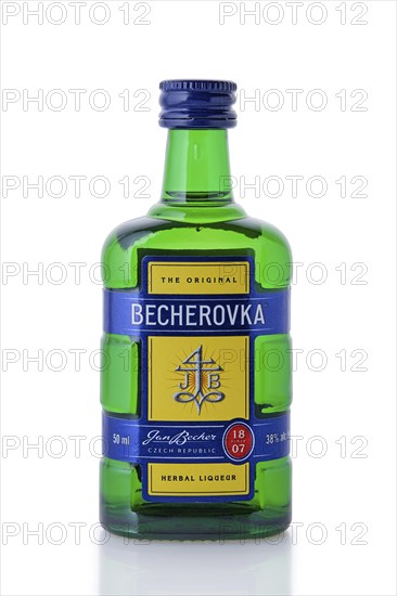 2019, November 5-th, Minsk, Belarus, Karlsbader Becher-Bitter, Becherovka, Europe