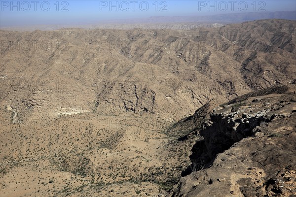 Landscape of the Southern Dhofar, Jabal al-Qamar, Oman, Asia