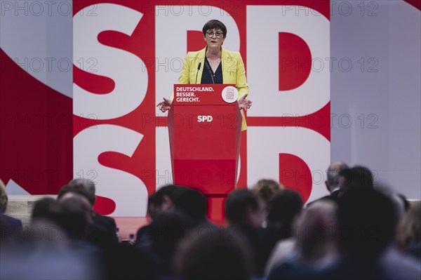 Saskia Esken, Bundesvorsitzender der SPD, aufgenommen im Rahmen des Bundesparteitags der
