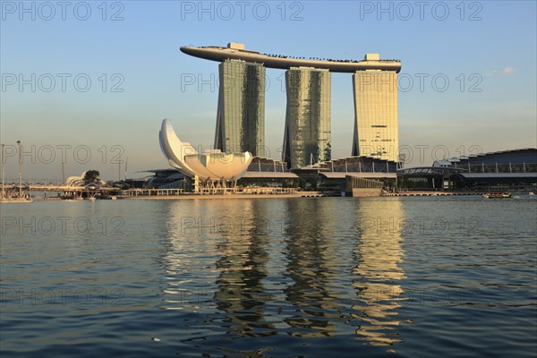 SINGAPORE, MAY 6: The Marina Bay Sands complex on sunset on May 6, 2011 in Singapore. Marina Bay