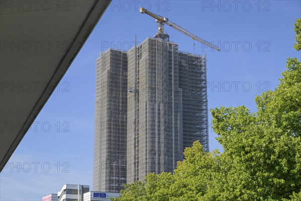 Construction site Überlin residential building, Steglitzer Kreisel, Schlossstraße, Steglitz,